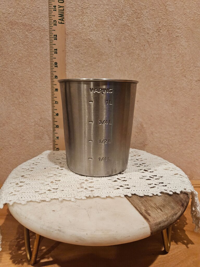Waring Pro Juicer Extractor Stainless Steel 32oz Measuring Container replacement
