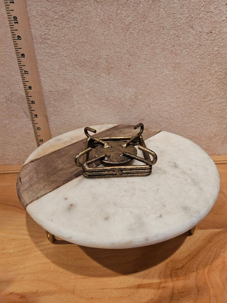 Vintage Bronze Looking candle holder