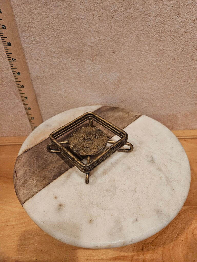 Vintage Bronze Looking candle holder