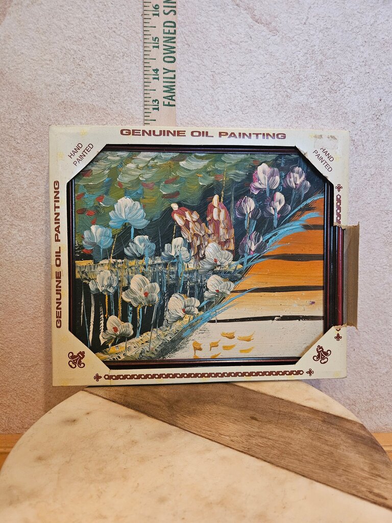 Vintage Genuine Hand-Painted Oil Painting