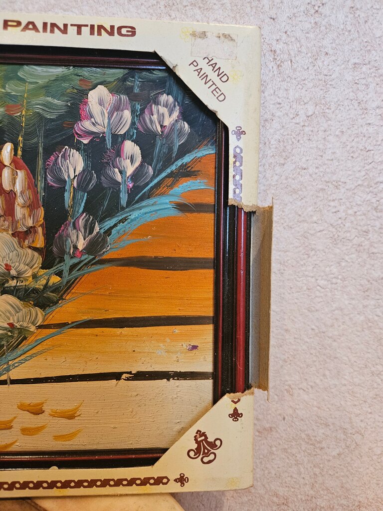 Vintage Genuine Hand-Painted Oil Painting