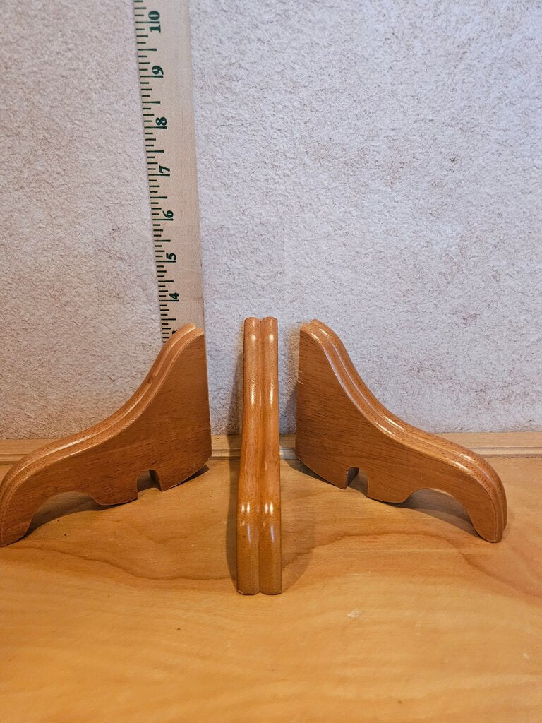 set pf 3 Wood Curtain Rod Bracket Double Rod Holder for extra long curtain rod
