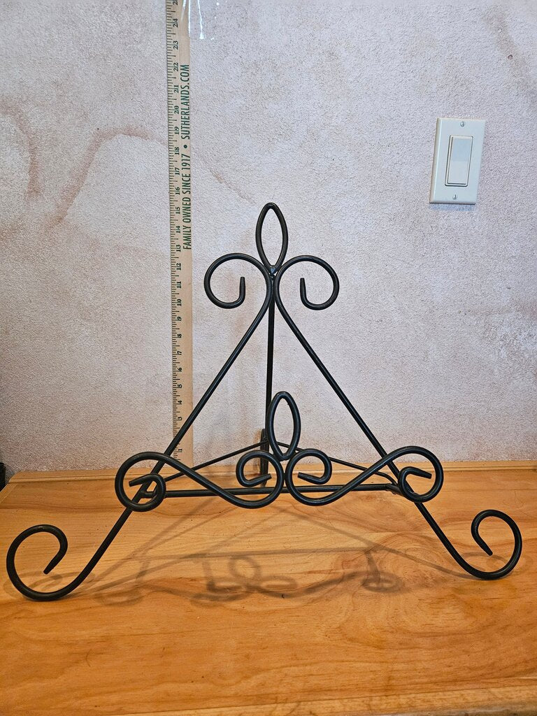 Sturdy Double Braced Easel book stand, cook book holder, plate display