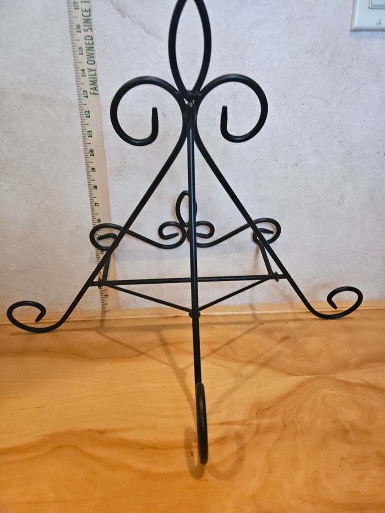 Sturdy Double Braced Easel book stand, cook book holder, plate display