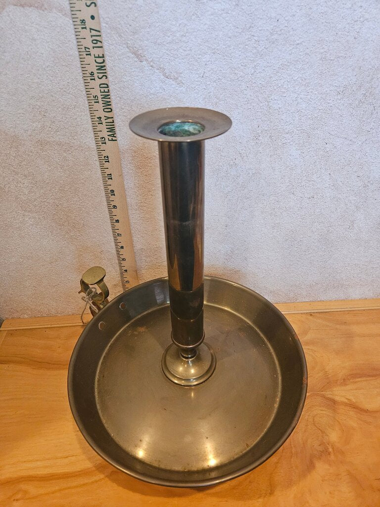Vintage X-Large Chimney Candle Holder BRASS PUSH UP ALTAR