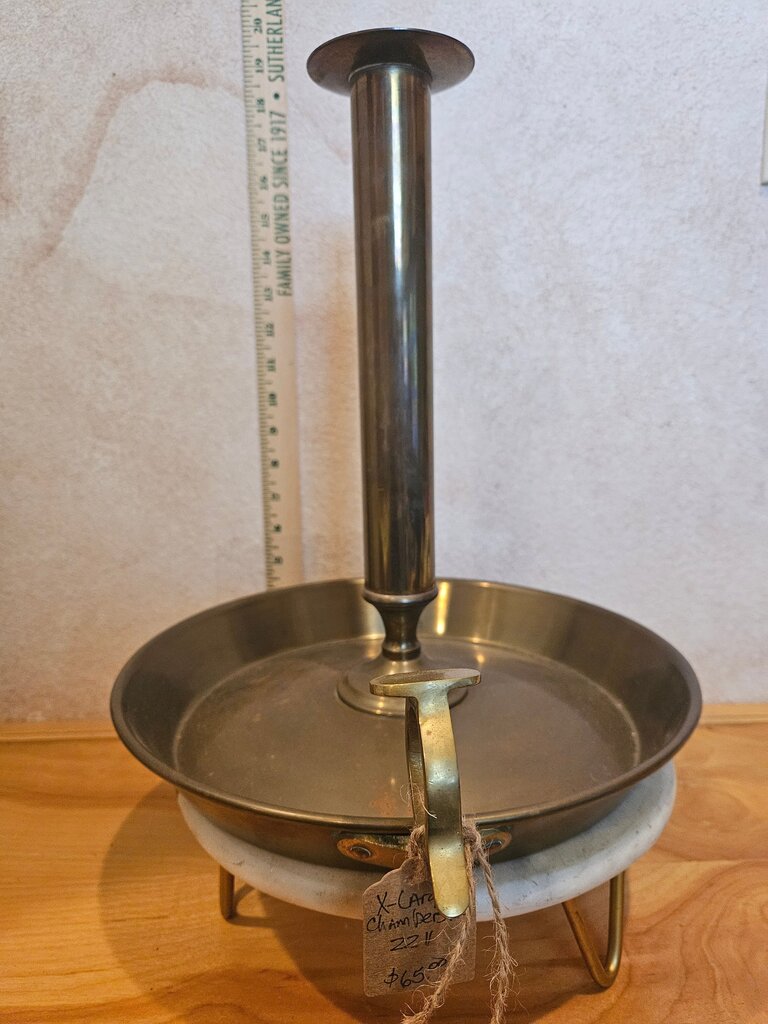 Vintage X-Large Chimney Candle Holder BRASS PUSH UP ALTAR