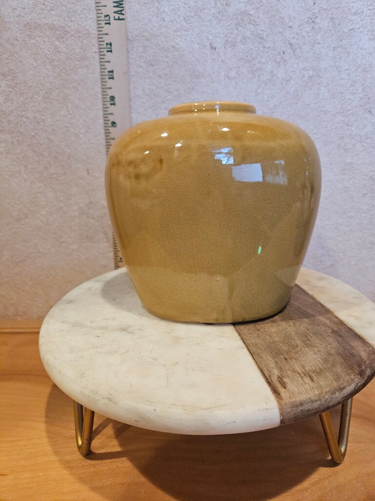 Decorative Yellow Ceramic Vase