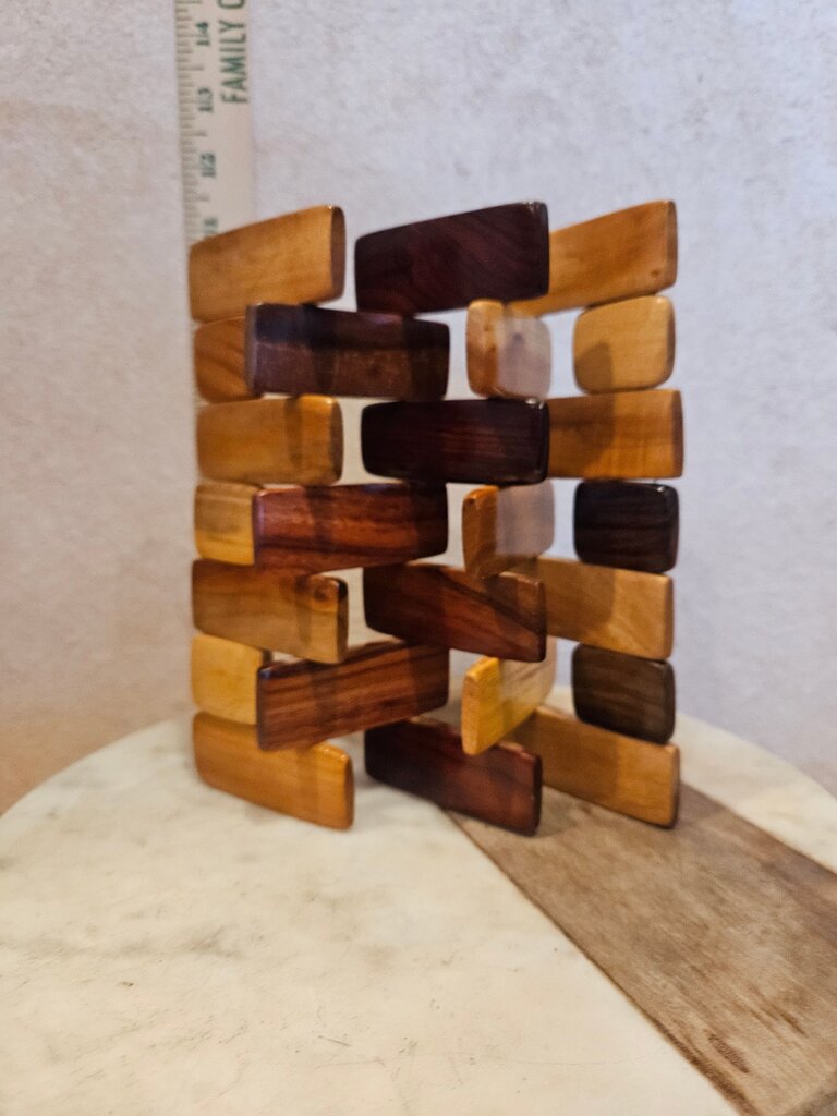 Solid Wood Medium size Foldable Trivet