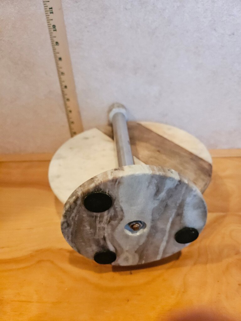 Marble and Metal Paper Towel Holder