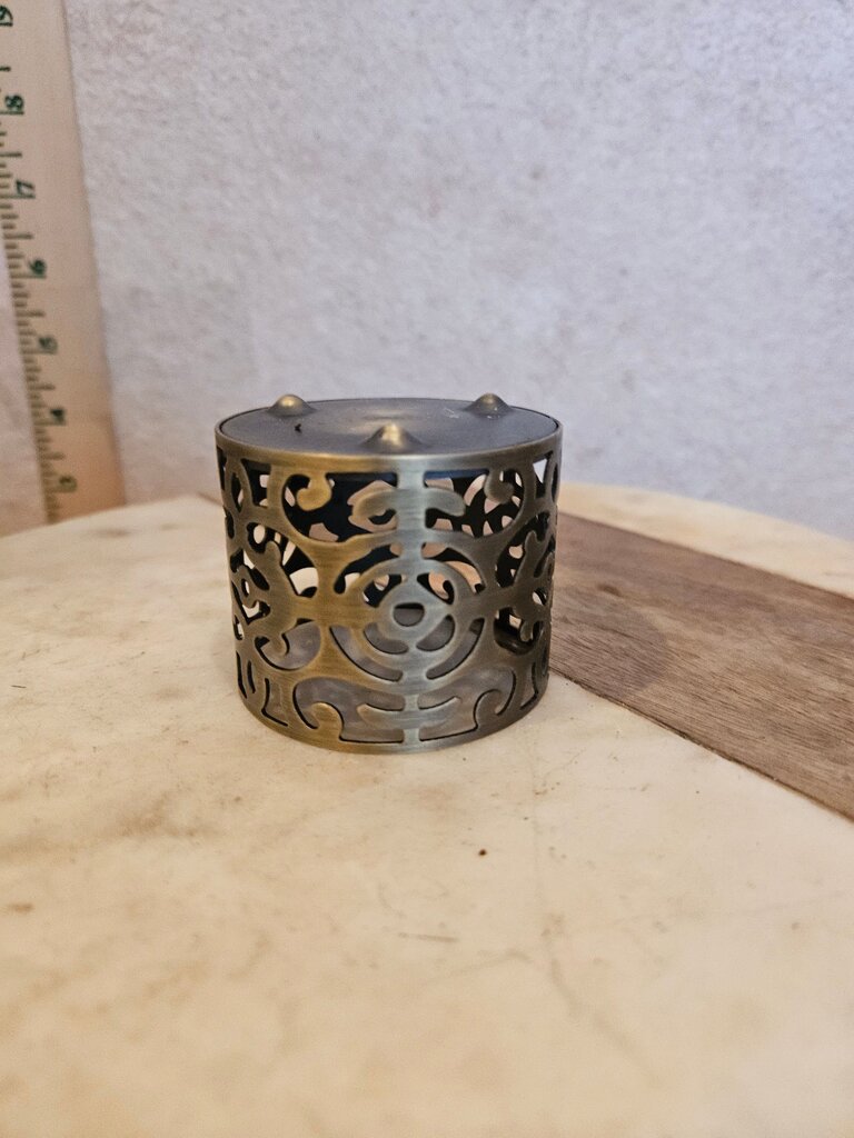 Decorative Filigree Metal Candle Holder