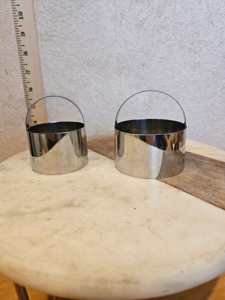 Set of Stainless Steel Biscuit cutters