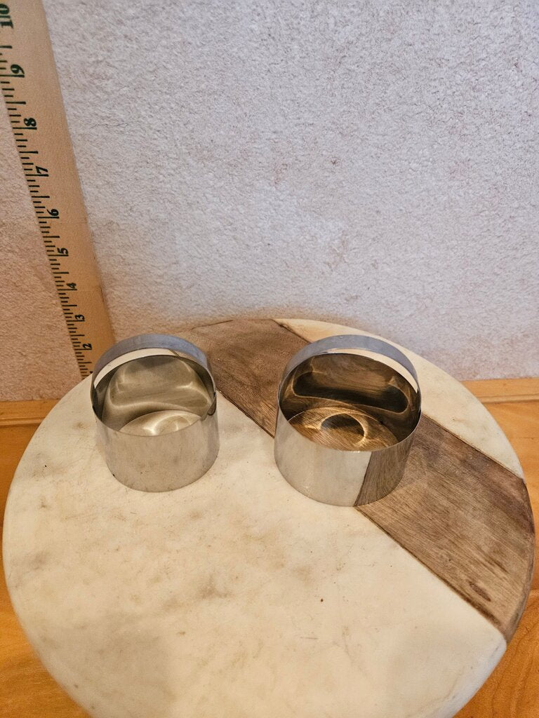 Set of Stainless Steel Biscuit cutters