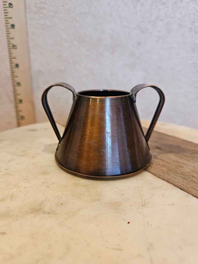 Vintage Copper sugar vessel /Miniature Pitcher/vase for dried flowers