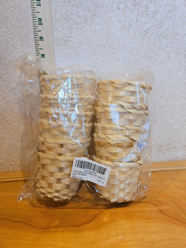 Set of Small Rattan Baskets