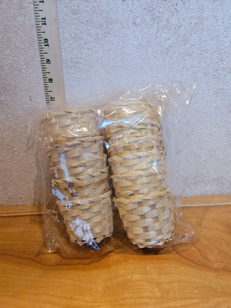 Set of Small Rattan Baskets