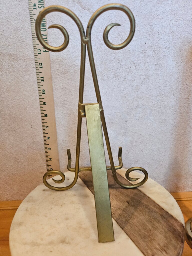 Golden Decorative Tabletop DISPLAY Easel, book stand, plate holder