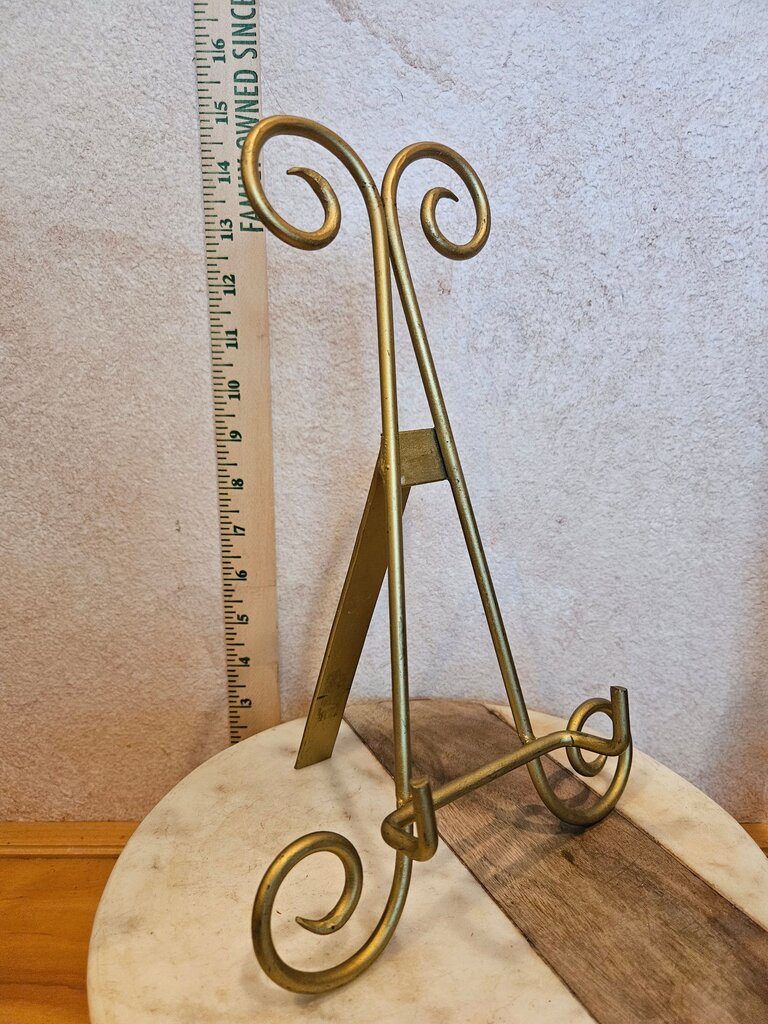 Golden Decorative Tabletop DISPLAY Easel, book stand, plate holder