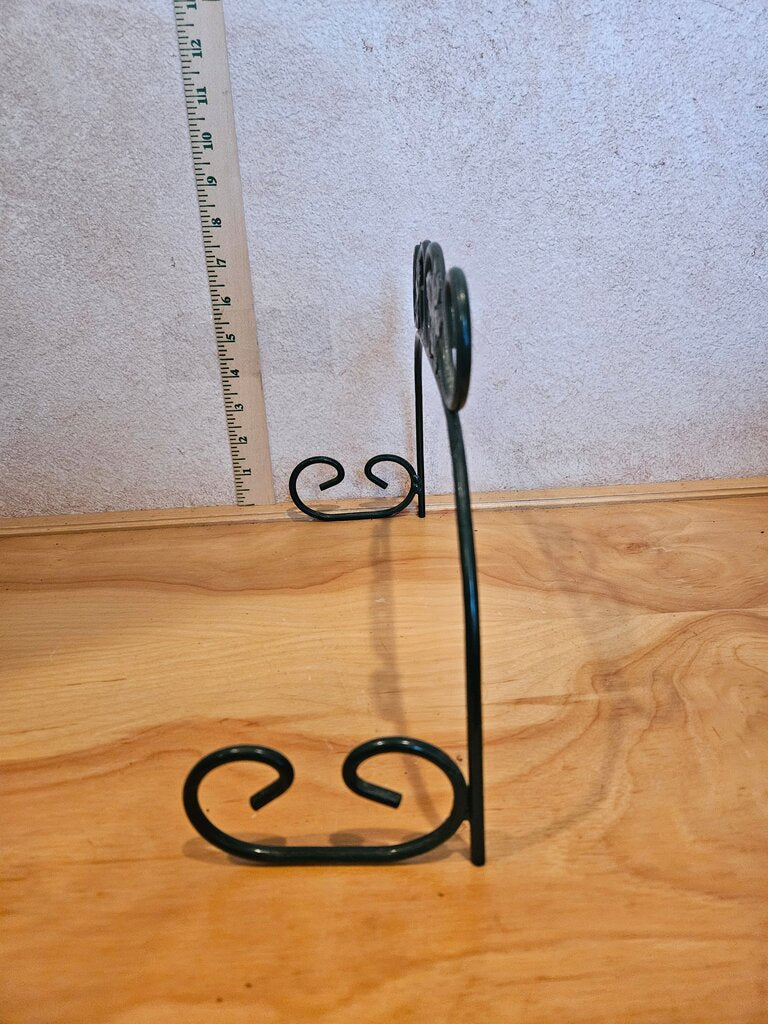 Decorative Black Metal wall mount display