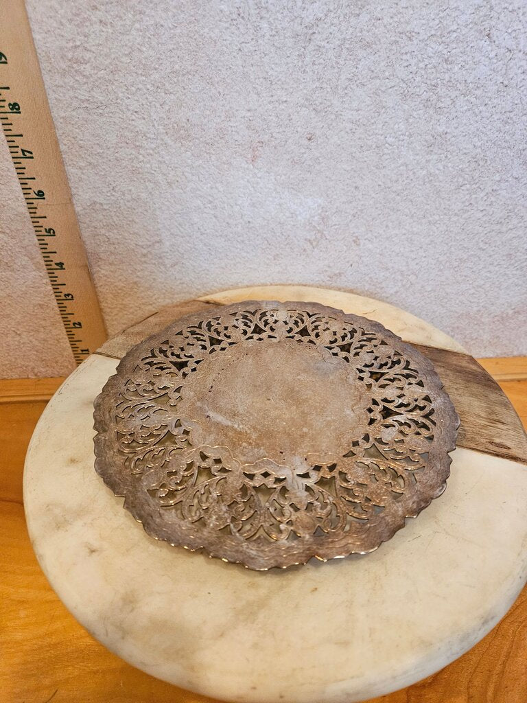 Vintage Quality Silver Plate Trivet from Italy