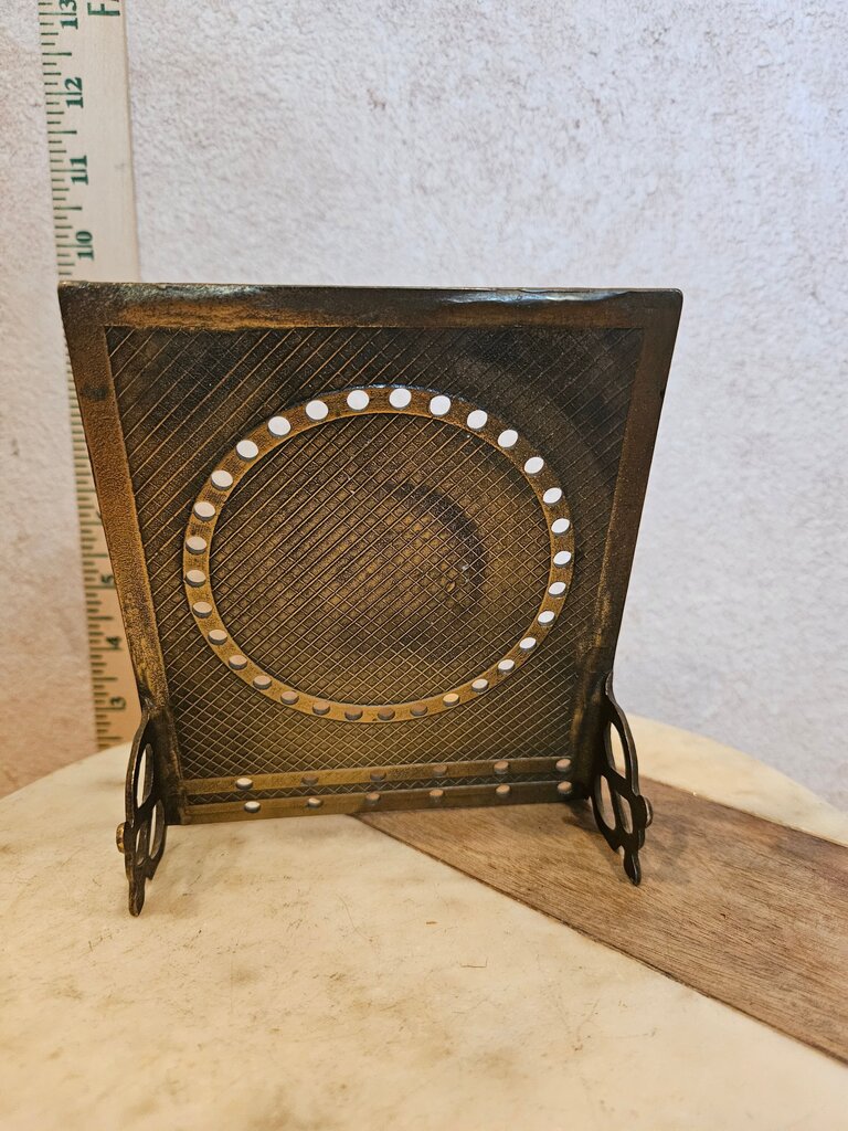 Vintage Brass Perpetual Calendar Sun Motif Table Calendar Celestial Solar Sun Theme Engraved Casted Brass