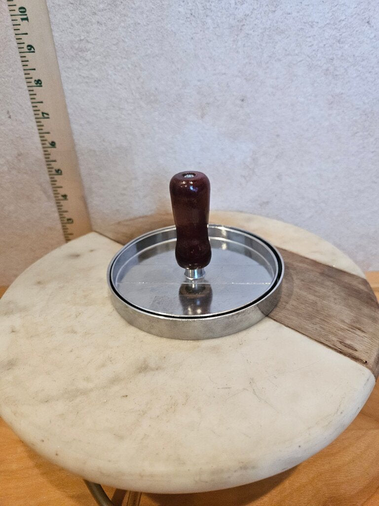 Marble and Metal Kitchen Scale with Wood Handle