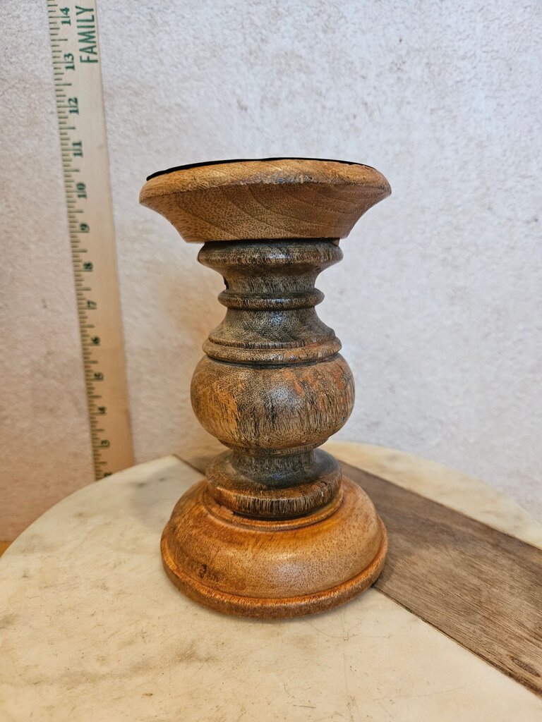 Wooden Candle Holder