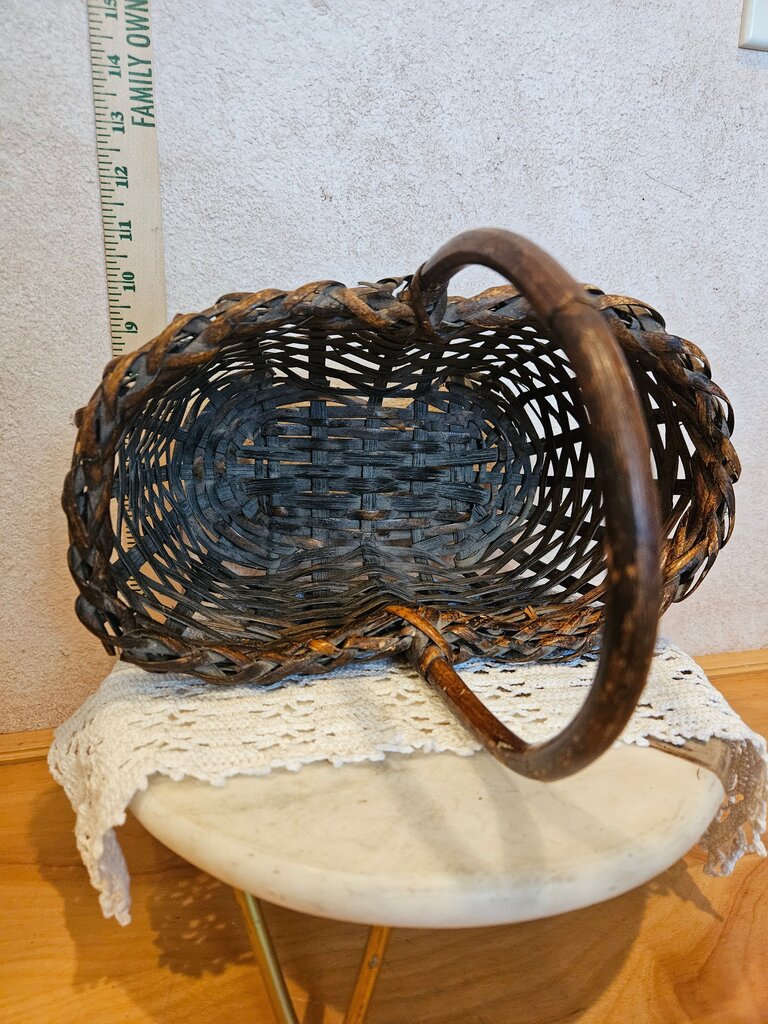 Vintage Wicker Double Wine Basket Wine Bottle Holder, Wine Caddy, Wine Gift Basket, Housewarming Gift