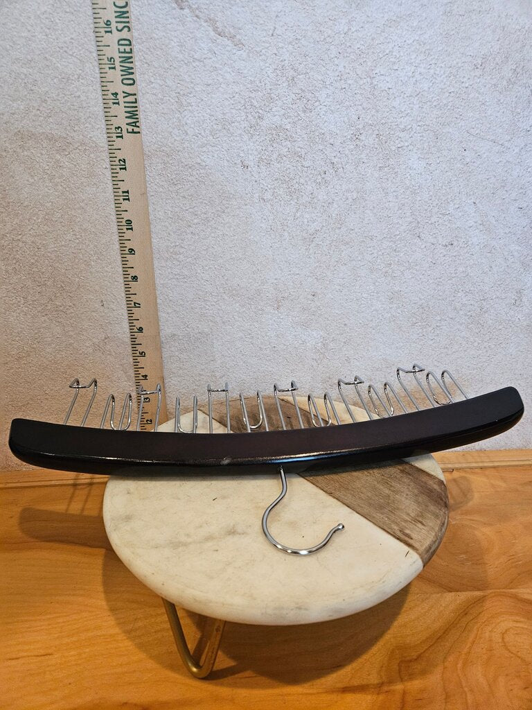 Vintage tie/ Clothes Hanger with hooks closet organizer