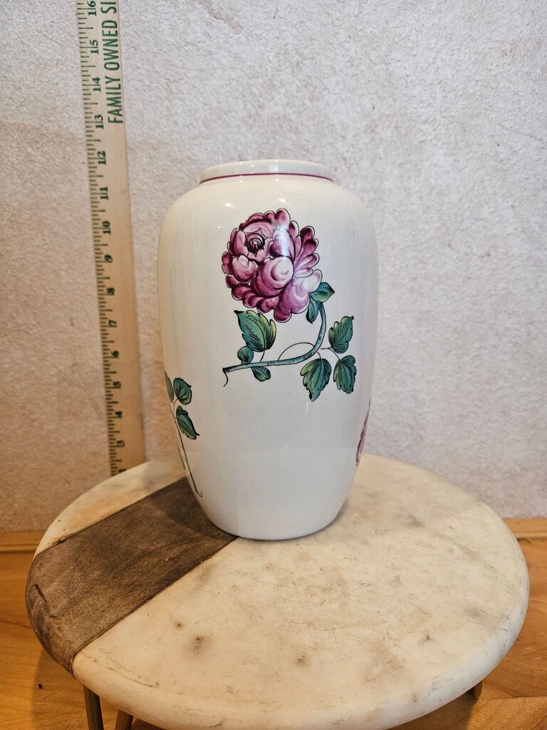 Vintage Tiffany & Co. Strasbourg Flowers Vase w floral design