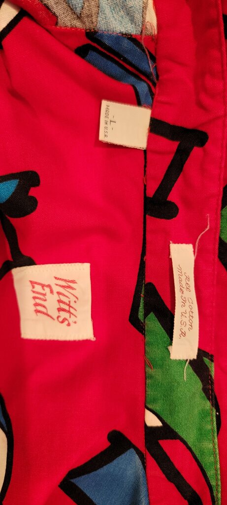 Wit's End Beach-Themed Button-Up Shirt