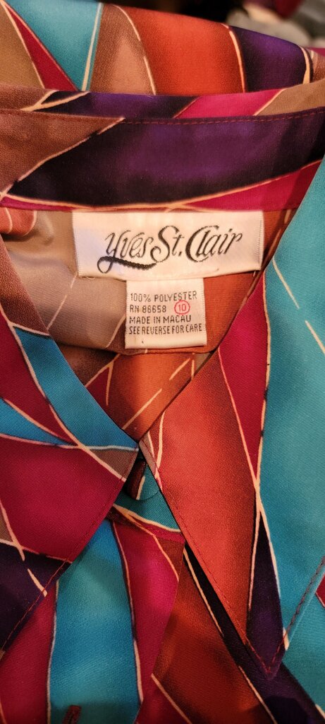 Yves St. Clair Colorful Printed Long Sleeve Shirt