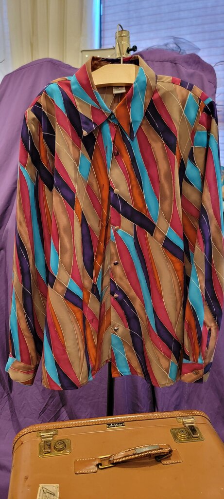 Yves St. Clair Colorful Printed Long Sleeve Shirt