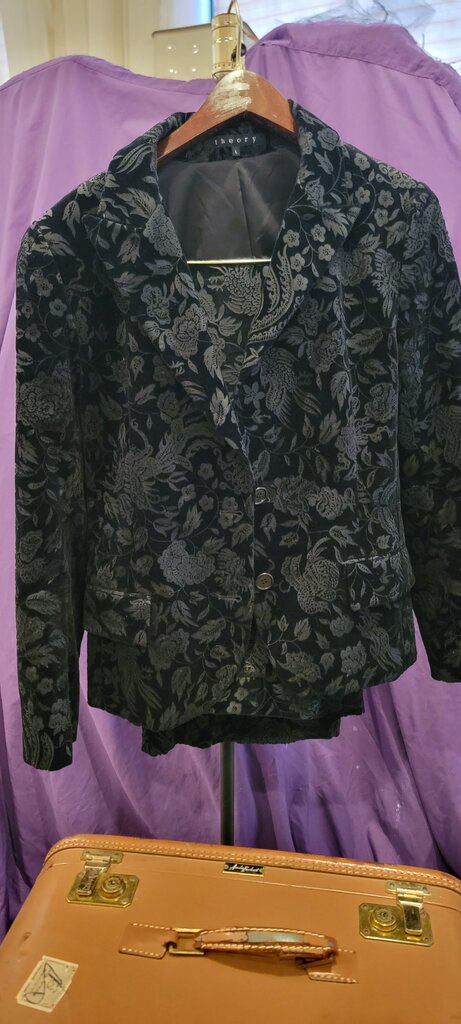 Theory Floral Velvet Blazer