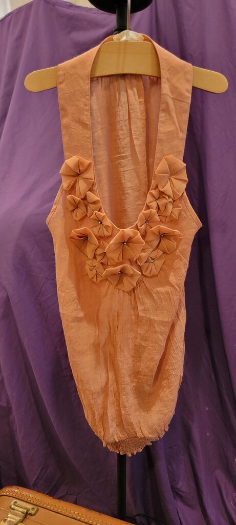 Peach Floral Design Dress by Edge