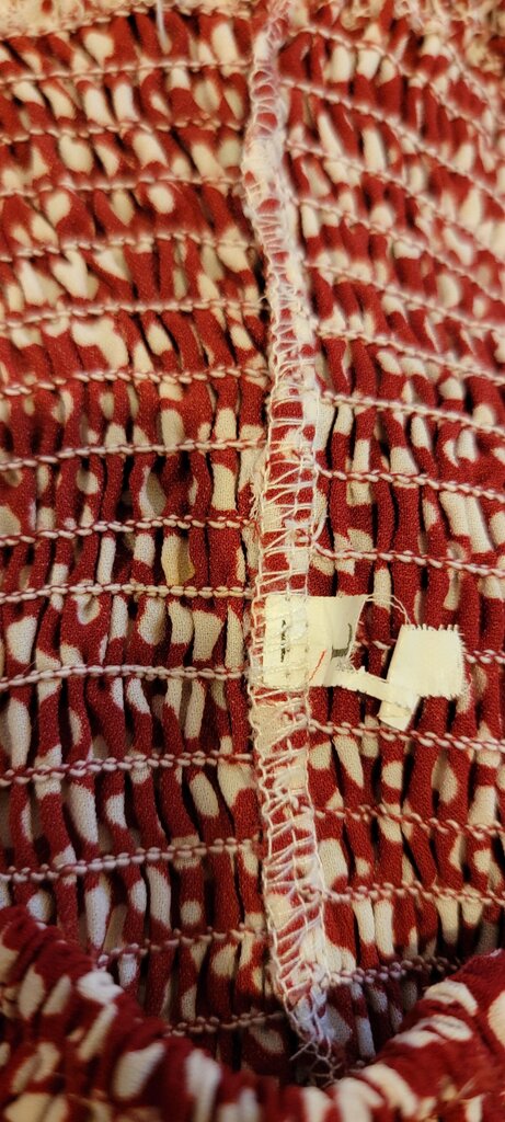 Red Smocked Tube Top