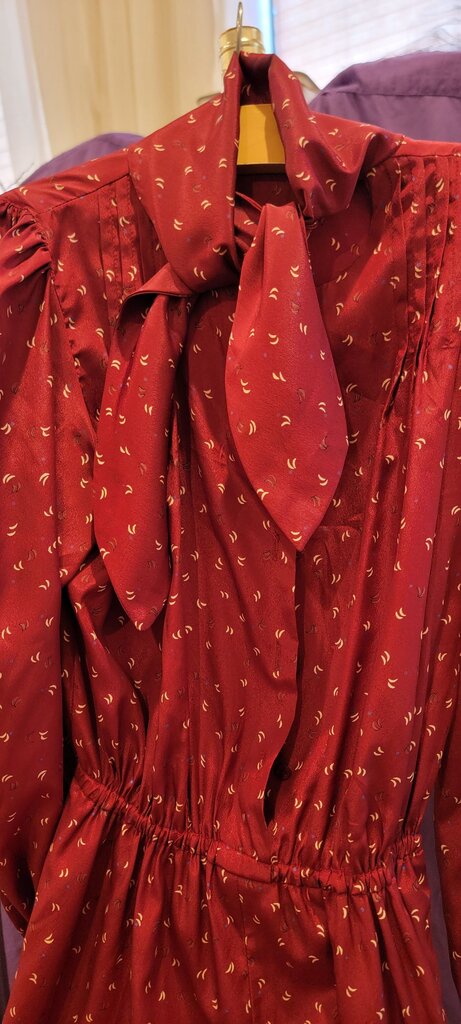 Vintage Red Dress with Bow