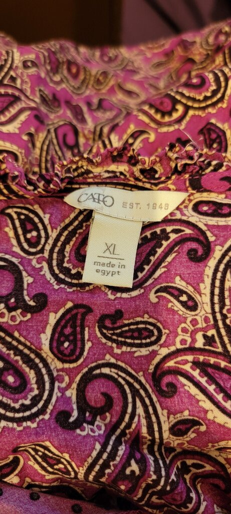Cato Women's XL Paisley Top