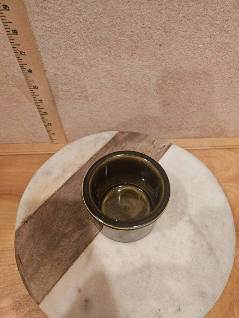Pottery Cheese display container serving Bowl