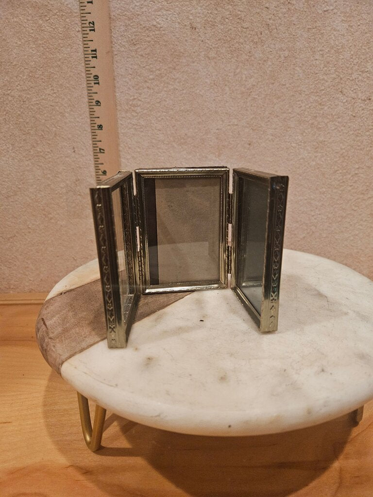 Vintage Triple Folding Picture Frame