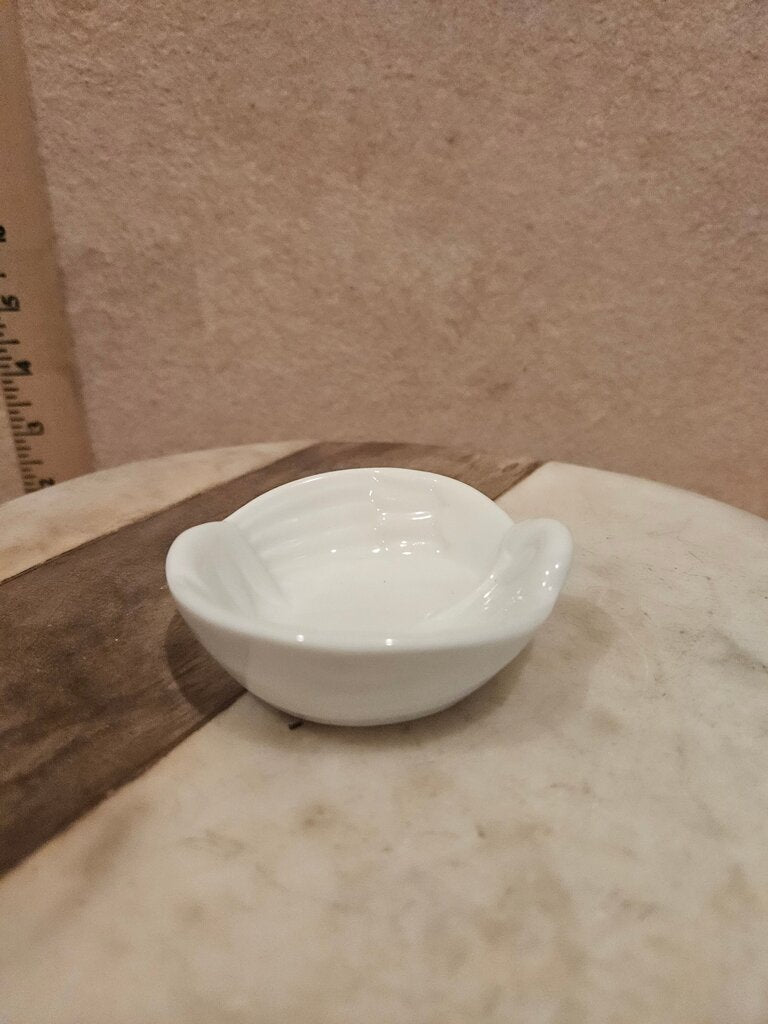 Small White Porcelain display/serving Dish
