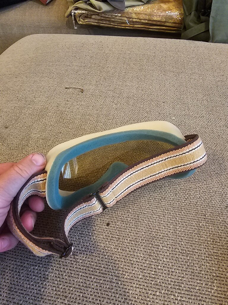 Vintage Ski Goggles with Adjustable Straps