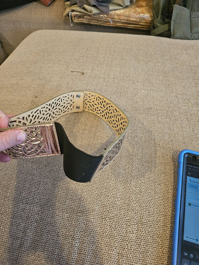 Metallic Cut-Out Design Belt