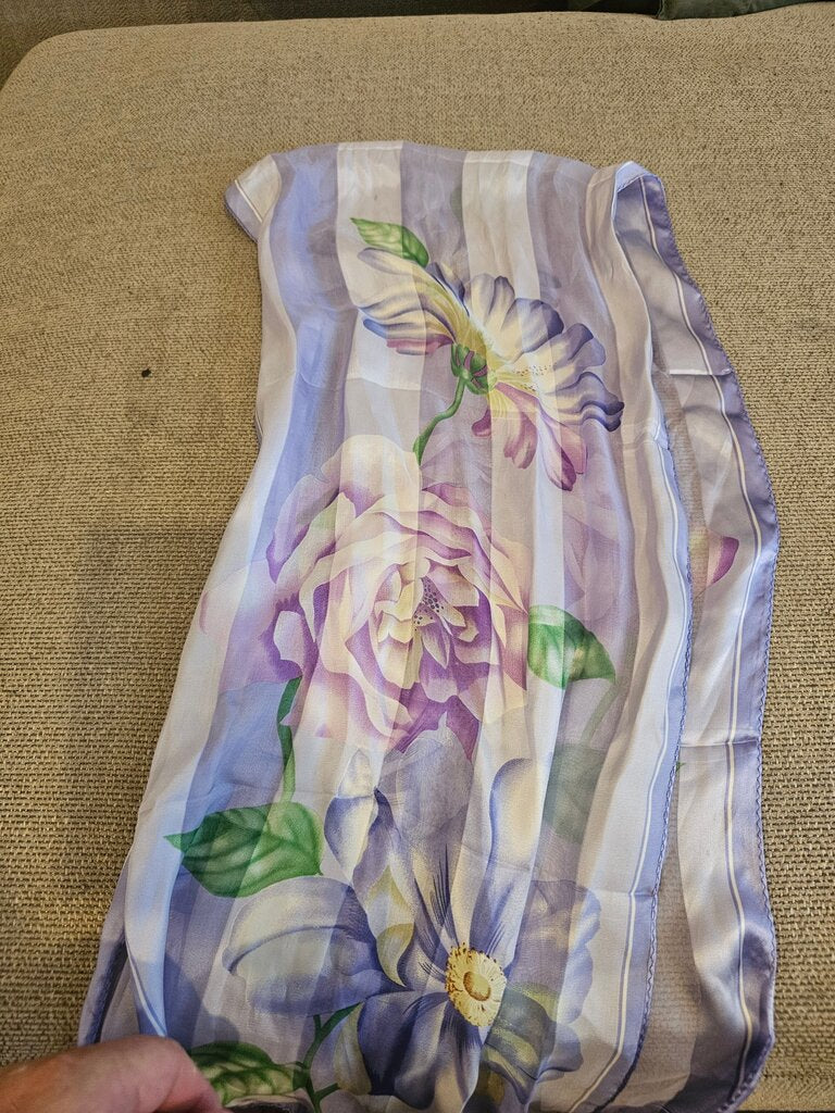 Floral Print Lightweight Scarf