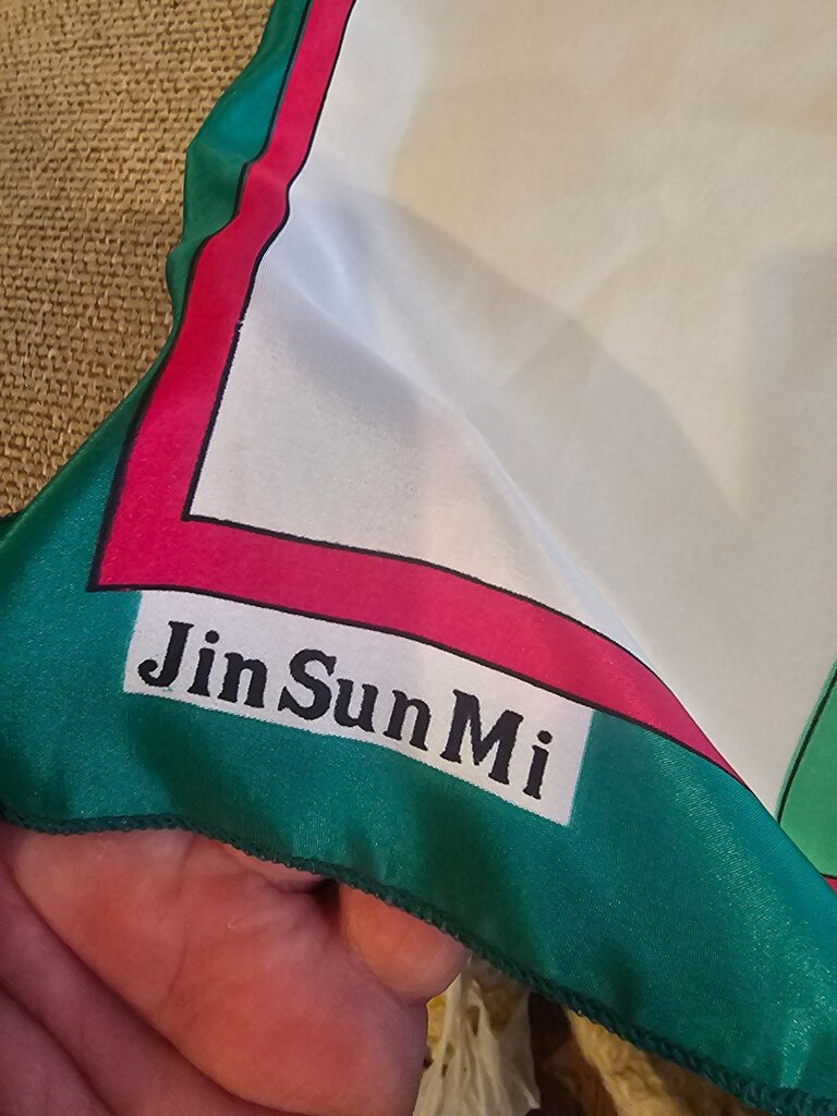Vintage Jin Sun Mi Floral Scarf