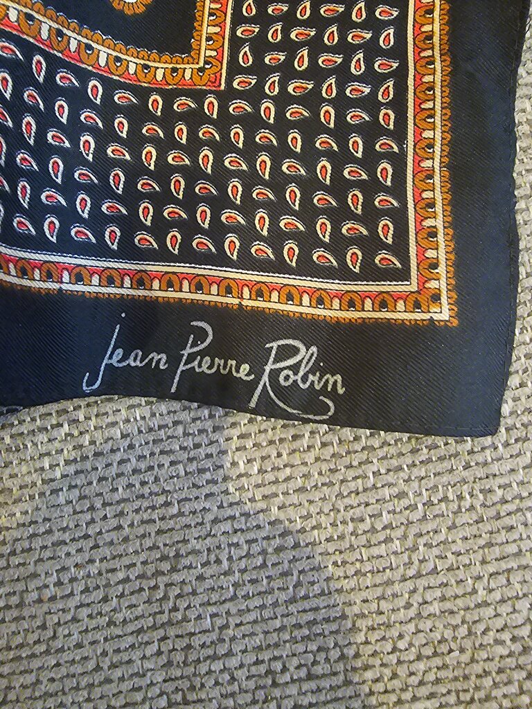 Jean Pierre Robin Vintage Silk Scarf