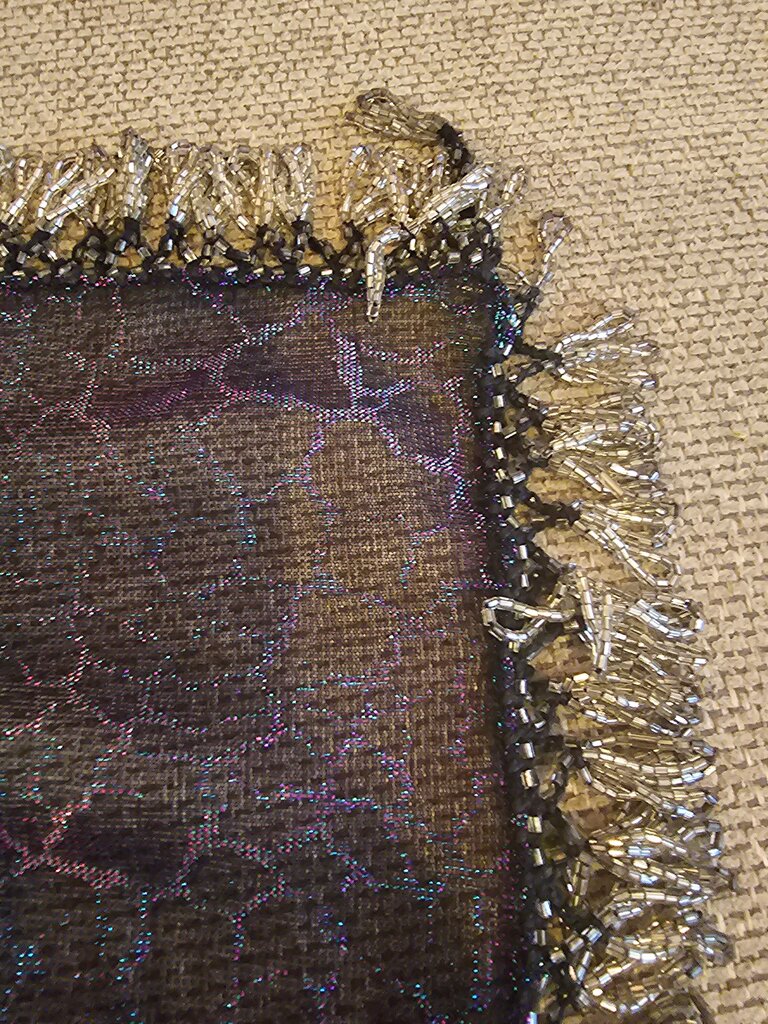 Black Sheer Shimmering Scarf
