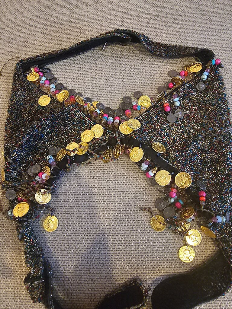 Beaded Coin Bra Top