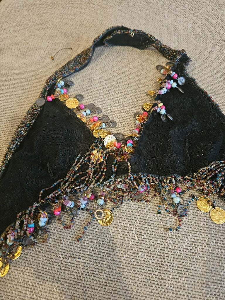 Beaded Coin Bra Top