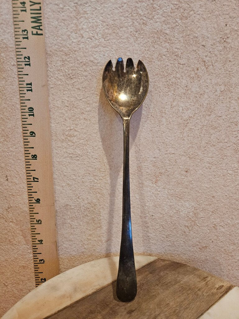 Vintage Silver Plated Serving Fork