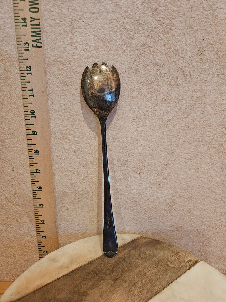 Vintage Silver Plated Serving Fork